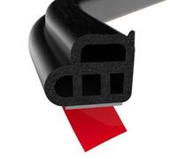 5M B Type Double Layer Car Rubber Sealing Strip Universal Vehicle Door Window Seal Strip Soundproof Noise Reduction Dustproof Weatherproof Insulation Seal Tape