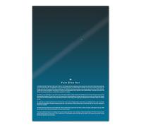 5M BOX Voyager 1 'Pale Blue Dot' Poster, Gloss Finish Print, Earth from Space, Science Classroom Decor, Blue, Frame Not Included, Universal, Planet Photo Print (Style 2, 12"x18")