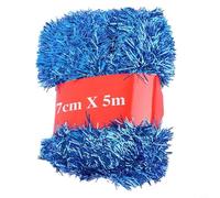 5M Christmas Tinsel Garland PVC Ribbon Tree Decoration Unique | Made of PVC material Available in Gold Red Green Blue Gray Pink Dark Green Suitable for home for hotel office