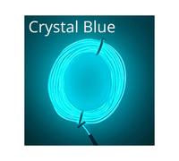 (5M Cigarette Drive, Crystal Blue) 1M/2M/3M/5M Car Interior Atmosphere Lamp Welcome Door Lights Auto LED