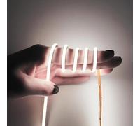5m COB LED Strip Light, 24V Cold White 6000K LED Light Strip Flexible Cuttable 5mm Wide Ultra-Thin, CRI>90 Uniform Dotless 400LEDs/m for Bedroom Home Kitchen Cabinet Decor (Power Supply Not Included)