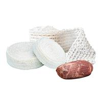 5m Cotton Meat Netting Elastic Smoked Meat Poultry Ham Netting Meat Butcher Twine Net Roll Wrapping Net Meat Tying Roll for Meat Cooking Meat Sausage Making,Size 16