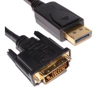 5m DisplayPort Male To DVI D Plug Cable Lead Single Link Monitor PC Converter