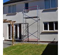 Home Master DIY Scaffold Tower | Aluminium at-Home Scaffolding | 150kg Load Capacity, Quick Assembly, Trapdoor Platform | 5m
