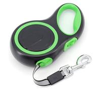 5M Dog Leash, Retractable Dog Leash Extendable Pet Leash Training Leash Leash Tape 5M For Small, Medium Large Dogs Cats Walking Leash By Feiling(Vert,3m)