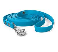 5m drag leash, dog leash, hand loop, cyan-blue, very sturdy, dirt and water repellent