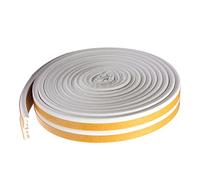 5m Foam Self Adhesive Window Door Excluder Seal Strip Tape E 9x4mm White, 9 * 4mm