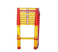 5m Foldable Straight Ladder - Insulated FRP Material Lightweight Durable Ideal for Family Use Outdoor Activities and Security Tasks - 16.4 ft Extension Ladder