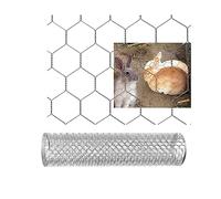 5M Galvanized Coated Welded Wire Mesh Chicken Poultry Aviary Fence Wire Mesh Roll, 25mm Holes Protect Wire Net for Anti-theft, Window Sealing, Poultry Breeding, Green