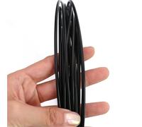 5M GREEN/RED/Black/Transparent Color PVC Plastic Coated Stainless Steel 304 Wire Rope Cable 1MM-6MM Diameter(Black,10M,5mm after coating)