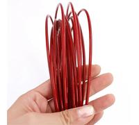 5M GREEN/RED/Black/Transparent Color PVC Plastic Coated Stainless Steel 304 Wire Rope Cable 1MM-6MM Diameter(Tj,5M,1mm after coating)