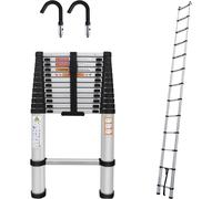 5M Heavy-Duty Portable Telescopic Aluminium Ladder - Multi-Purpose, Extendable, Lightweight & Compact