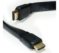 5m High Speed Ultra HD - Male Slim/Flat HDMI Cable - 4K 3D Rated with Ethernet TV - Loops