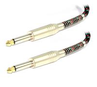 5m HQ Helical Shielded Mono Jack Effects Pedal/Mixer/Patch Lead/Guitar Cable