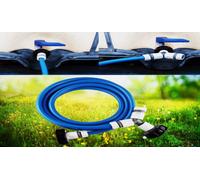 5M Ibc Water Tank Linking Kit With 1/2" Hose & 3-Way Connector - Efficient Storage Expansion System