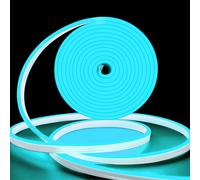 5m Ice Blue Neon LED Strip Light, Dimmable & Waterproof IP65 for Bedroom & Outdoor Decor