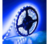 5M LED Strip Lights SMD 5630 12V Non-Waterproof LED Tape Blue Ribbon Lighting for Home Kitchen Cabinet and More,No Adapter(Blue)