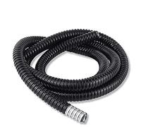 5M Length Black Plastic Coated Metal Hose Waterproof Threaded Corrugated Flexible Pipe Cable Line Sleeve Protecter (Size : ID 25mm x 5M)
