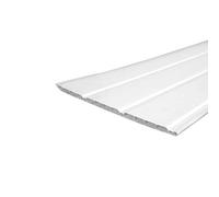 5m Length x 300mm White Plastic Soffit Board - uPVC Hollow Soffit Cladding - Roof / Ceiling & Wall Cladding