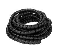 5M Line Organizer Pipe Spiral Wound Tube Wire Cable Protection Sleeve Plastic Spiral Wrap Winding Protector (Color : Noir, Size : 40mm)