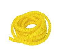 5M Line Organizer Pipe Spiral Wound Tube Wire Cable Protection Sleeve Plastic Wrap Winding Protector(Yellow,28mm)