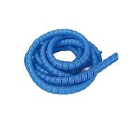 5M Line Organizer Pipe Spiral Wound Tube Wire Cable Protection Sleeve Plastic Wrap Winding Protector(Blue,12mm)