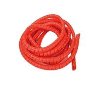 5M Line Organizer Pipe Spiral Wound Tube Wire Cable Protection Sleeve Plastic Wrap Winding Protector(Rouge,12mm)