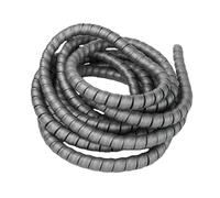 5M Line Organizer Pipe Wear-resistant Spiral Wound Tube Wire Cable Protection Sleeve Plastic Spiral Wrap Winding Protector(Grey,10mm)