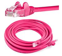 5M Long CAT6 Ethernet Network Cable Pink Internet Lead Wire TV PC PS4 Xbox UK