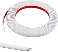 5M Matte White Flexible Moulding Trim,Self-Adhesive Decorative Edging Strip for Tile,Wall,Mirror, Ceiling,Floor,Panel,Cabinet,Peel and Stick PVC Mirrior Frame Trim,12MM