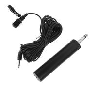5m Metal Condenser Lavalier Instrument Microphone for Performance | Long Cable Reach, Stable Signal, Audio Compression, Black Finish, 500mAh AA 1.5V Battery, Saxophone and Acoustic Guitar