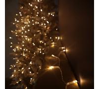 5m Multi Function Battery Operated Vintage Gold LED Fairy Lights Christmas Decorations with Timer