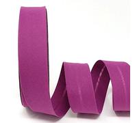5m of Professional Quality 30mm Bias Binding, Machine Washable, 30+ Colours. UK Specialist Seller Edging for Quilting, Sewing, Bunting, Upholstery, Furniture Piping Garments (Magenta Pink Purple)