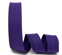 5m of Professional Quality 30mm Bias Binding, Machine Washable, 30+ Colours. UK Specialist Seller Edging for Quilting, Sewing, Bunting, Upholstery, Furniture Piping & Garments (Purple)