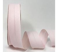 5m of Professional Quality 30mm Bias Binding, Machine Washable, 30+ Colours. UK Specialist Seller Edging for Quilting, Sewing, Bunting, Upholstery, Furniture Piping & Garments (Hint of Pink)