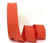 5m of Professional Quality 30mm Bias Binding, Machine Washable, 30+ Colours. UK Specialist Seller Edging for Quilting, Sewing, Bunting, Upholstery, Furniture Piping & Garments (Spiced Orange)