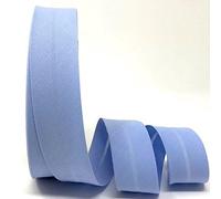 5m of Professional Quality 30mm Bias Binding, Machine Washable, 30+ Colours. UK Specialist Seller Edging for Quilting, Sewing, Bunting, Upholstery, Furniture Piping & Garments (Sky Blue)