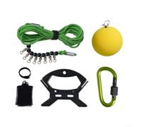 5m or 10m Fish Stringer Kit with Stainless Steel Buckle Lock Polished Hook Wide Curve Design and Rotating Swivel Ring (basic model 10m)