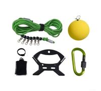 5m or 10m Fish Stringer Kit with Stainless Steel Buckle Lock Polished Hook Wide Curve Design and Rotating Swivel Ring (Basic model 5m)