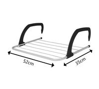 5m Over Radiator Airer Clothes Drying Washing Indoor Rack Rail Dryer Adjustable