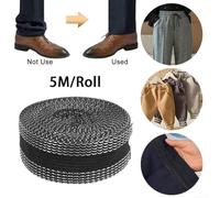 5M Pants Edge Iron On Tape Strip for Hem Shortening and Repair, PP/Polyester Patch for Pants Mouth Fix