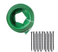 5M Plastic Garden Edging BorderFixed Ln Ber with 15 Anch Pegs for Landscape Design & Garden Fencing IdeasGrass Protector