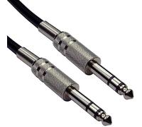 5M - Pro 6.35mm 1/4" Stereo Jack Plug To Plug Cable - Mixer/Amp Audio TRS Lead