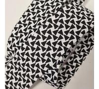 5m Professional 30mm Bias Binding, Black and White Monochrome Machine Washable, UK Specialist Seller Edging Sewing, Bunting, Upholstery, Quilting, (Black and White Triangles)