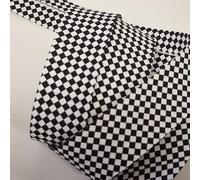 5m Professional 30mm Bias Binding, Black and White Monochrome Machine Washable, UK Specialist Seller Edging Sewing, Bunting, Upholstery, Quilting, (Black and White Checkerboard)