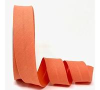 5m Professional Quality 30mm Bias Binding, Machine Washable, 30+ Colours. UK Specialist Seller Edging for Quilting, Sewing, Bunting, Upholstery, Furniture Piping Garments (Apricot Peach)