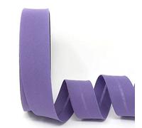 5m Professional Quality 30mm Bias Binding, Machine Washable, 30+ Colours. UK Specialist Seller Edging for Quilting, Sewing, Bunting, Upholstery, Furniture Piping Garments (Wisteria Purple)