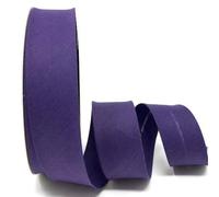 5m Professional Quality 30mm Bias Binding, Machine Washable, 30+ Colours. UK Specialist Seller Edging for Quilting, Sewing, Bunting, Upholstery, Furniture Piping Garments (Dark Purple)