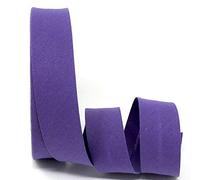 5m Professional Quality 30mm Bias Binding, Machine Washable, 30+ Colours. UK Specialist Seller Edging for Quilting, Sewing, Bunting, Upholstery, Furniture Piping Garments (Medium Purple)
