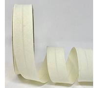 5M Professional Quality 30mm Bias Binding, Machine Washable, 30+ Colours. UK Specialist Seller Edging for Sewing, Bunting, Upholstery, Furniture Piping & Garments (Cream)